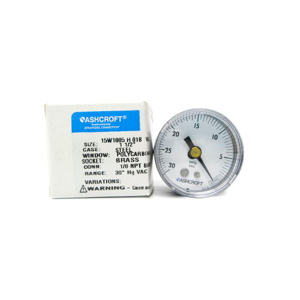 ASHCROFT 15W1005H01BVAC 0-30PSI 1-1/2" NSMP