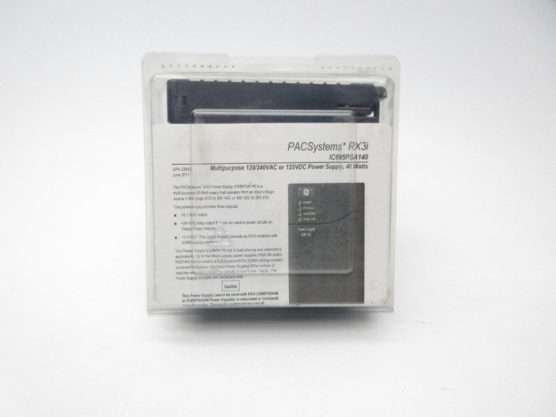 GENERAL ELECTRIC IC695PSA140C 125VDC NSFS