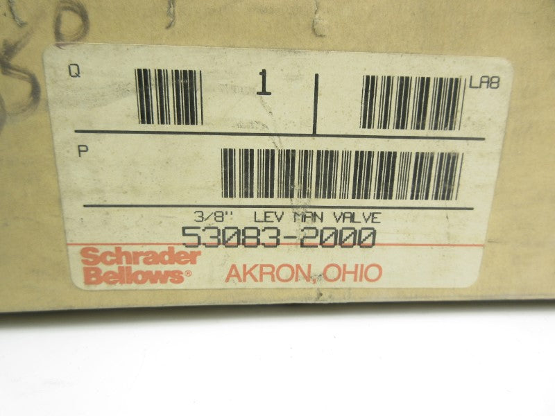 SCHRADER BELLOWS 53083-2000 200PSI 3/8" NSMP