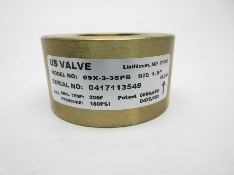 US VALVE 09X-3-3SPB 150PSI 1.5" NSNP