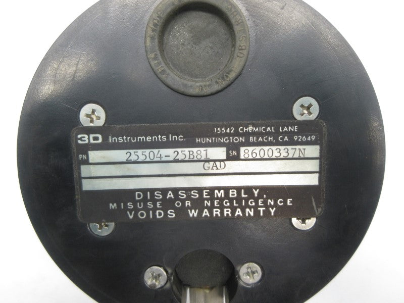 3D INSTRUMENT 25504-25B81 0-200PSI NSNP