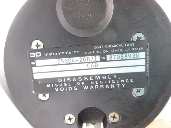 3D INSTRUMENT 25504-26B71 0-300PSI NSNP