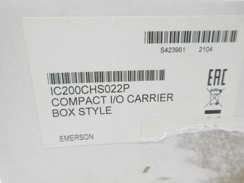 EMERSON IC200CHS022P NSFS
