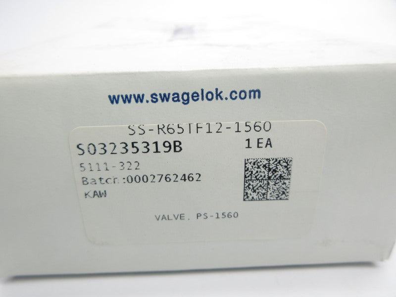 SWAGELOK SS-R65TF12-1560 2200PSI NSMP
