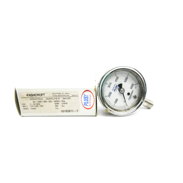 ASHCROFT 25-1009-SW-02L-6000#-XLL 6000PSI 2-1/2" NSMP