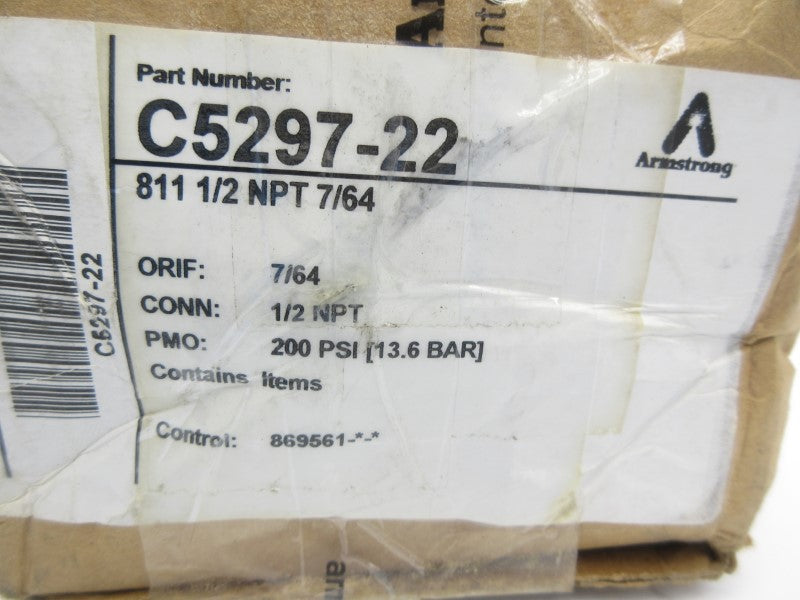ARMSTRONG C5297-22 811 200PSI 1/2" NSMP