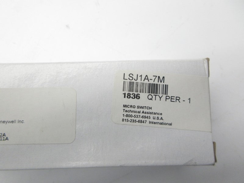 MICRO SWITCH LSJ1A-7M 600VAC 10A NSMP