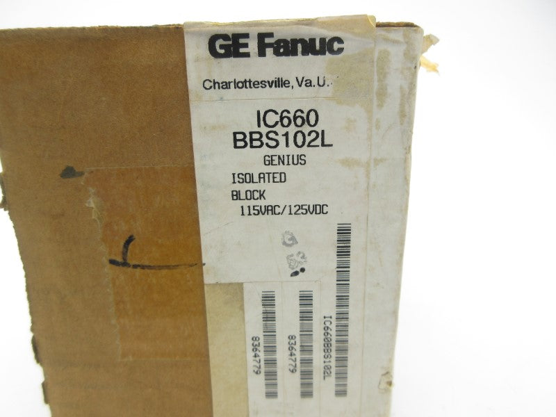 FANUC IC660BBS102L 115VAC NSFS