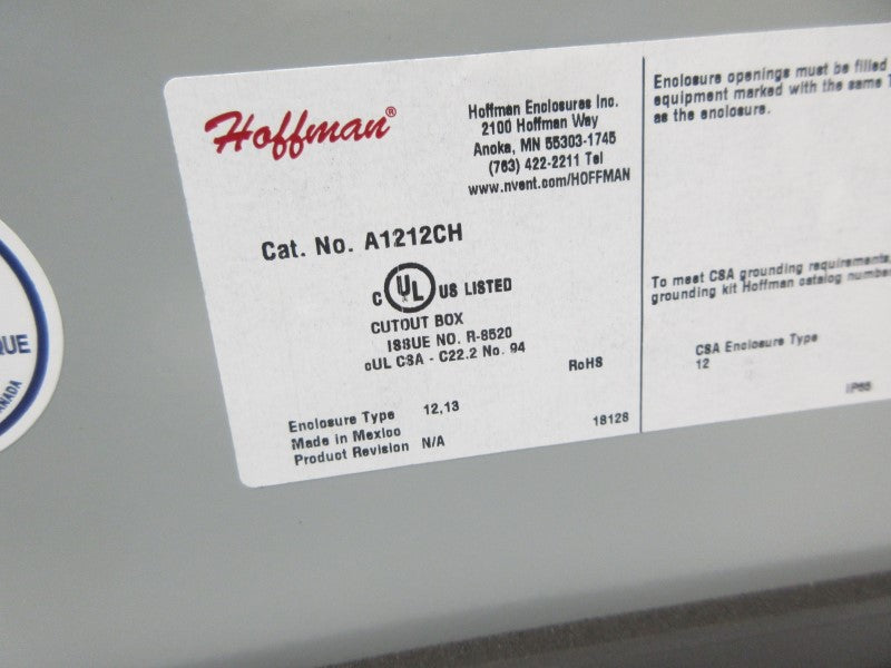 HOFFMAN A1212CH NSNP