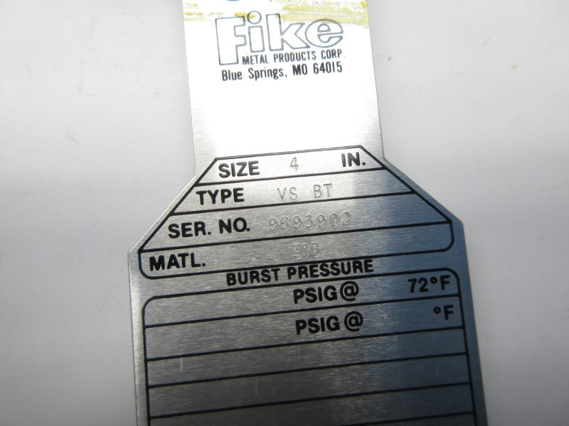 FIKE VSBT 4" (PKG OF 3) NSMP