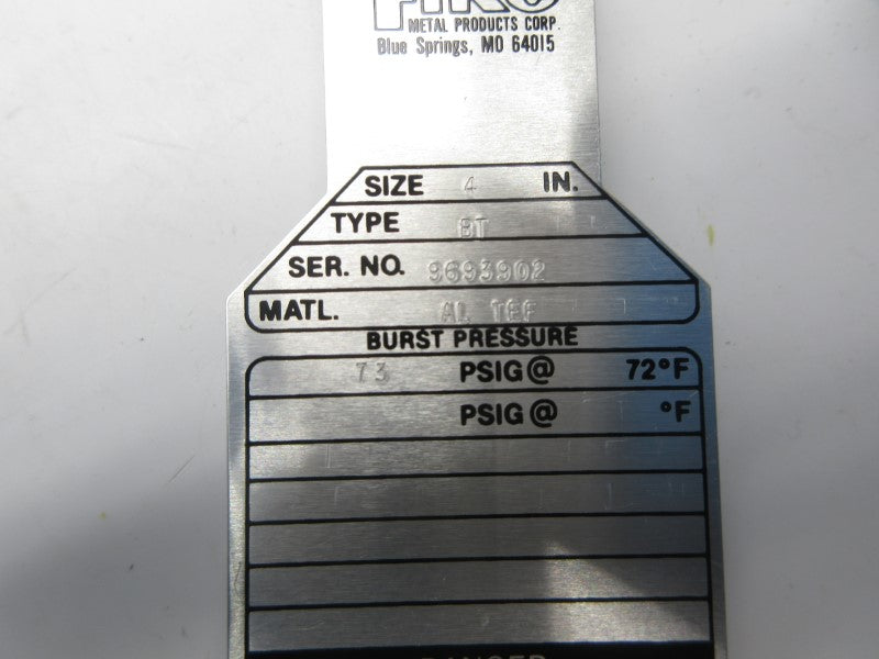 FIKE BT 73PSI 4" (PKG OF 6) NSMP