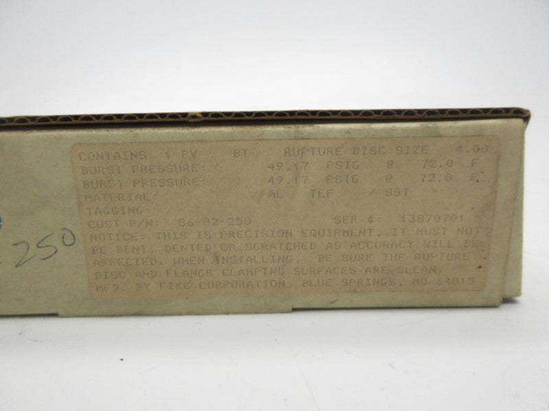 FIKE PVBT 49.17PSI 4" NSMP