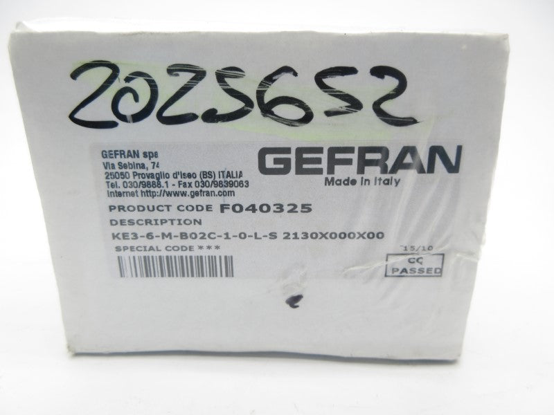 GEFRAN KE3-6-M-B02C-1-0-L-S 2130X000X00 NSFS