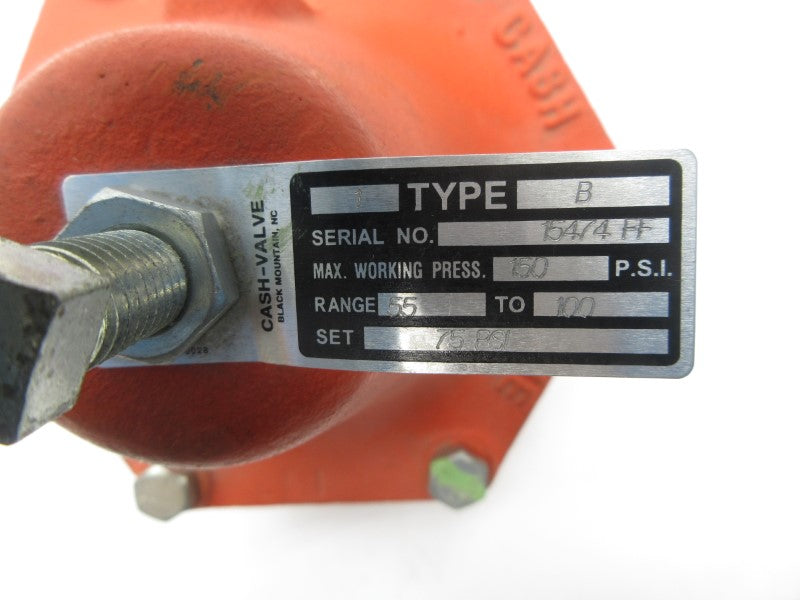 CASH VALVE B 55-100PSI 1" NSNP