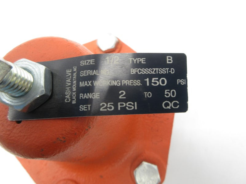 CASH VALVE B 2-50PSI 1/2" NSNP