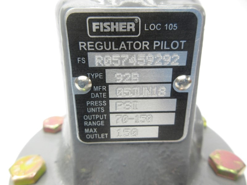 FISHER 92B 70-150PSI NSNP