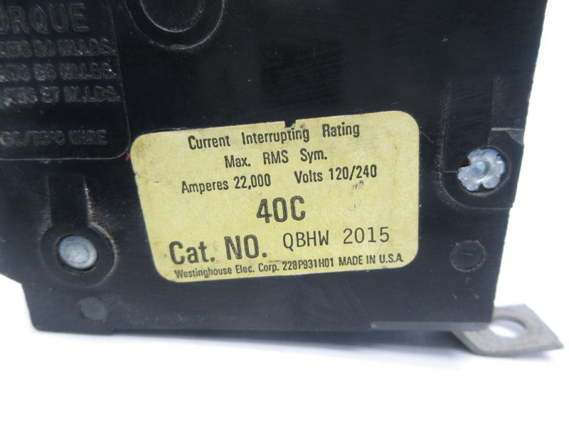 WESTINGHOUSE QBHW2015 120/240VAC 15A UNMP