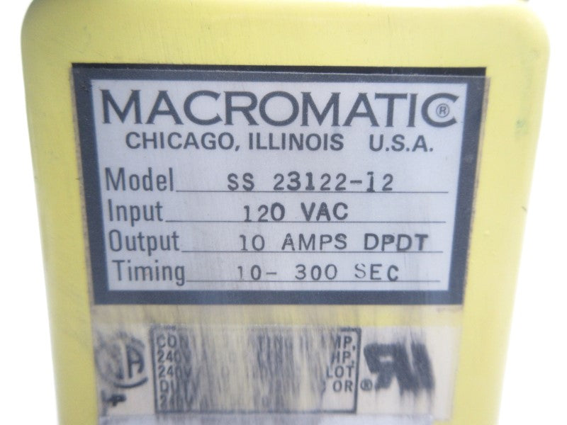 MACROMATIC SS23122-12 120VAC 10A 10-300S UNMP