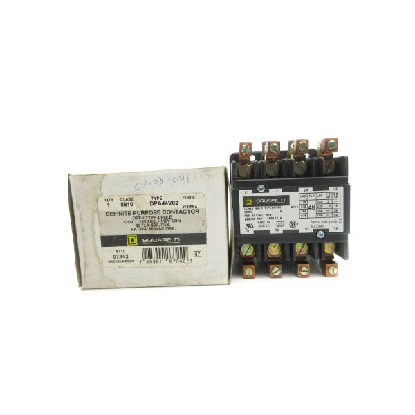 SQUARE D 8910DPA44V02 SER. A 110/120V 50A NSMP