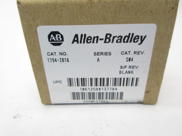 ALLEN BRADLEY 1794-IB16 SER. A DATE: 2008 NSFS