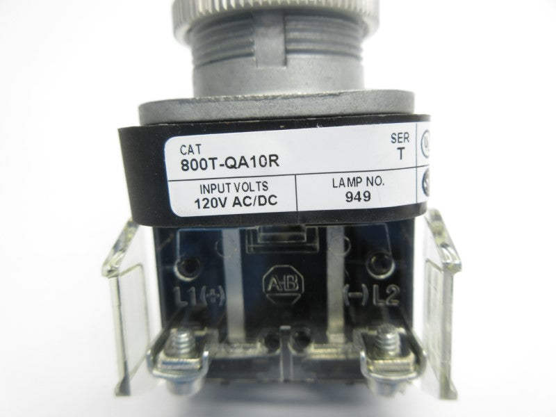 ALLEN BRADLEY 800T-QA10R SER. T 120VAC/DC NSMP