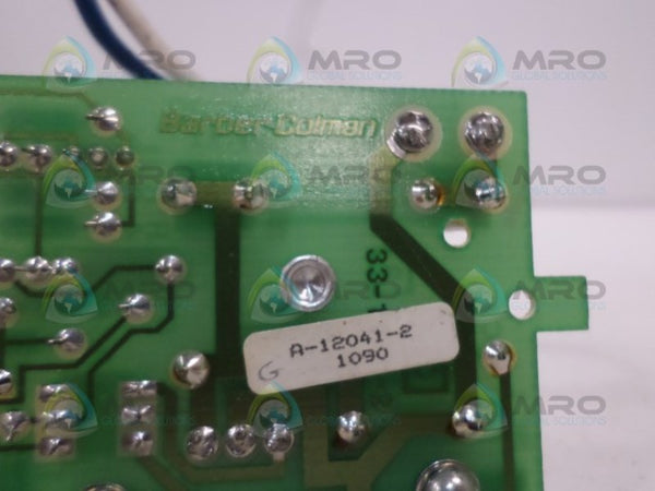 BARBER-COLMAN A-12041-2 TRIAC BOARD  NSNP