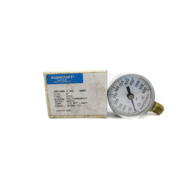 ASHCROFT 20W1005H02L600# 600PSI 2" NSMP