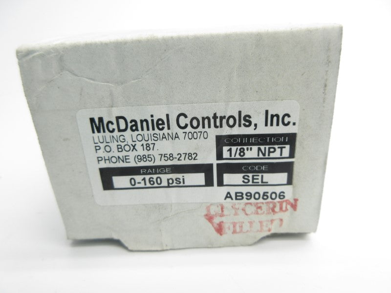 MCDANIEL CONTROLS SEL 0-160PSI 1/8" NSMP