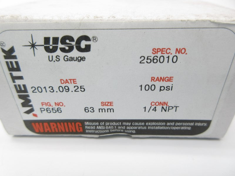 AMETEK P656 100PSI 1/4" NSMP