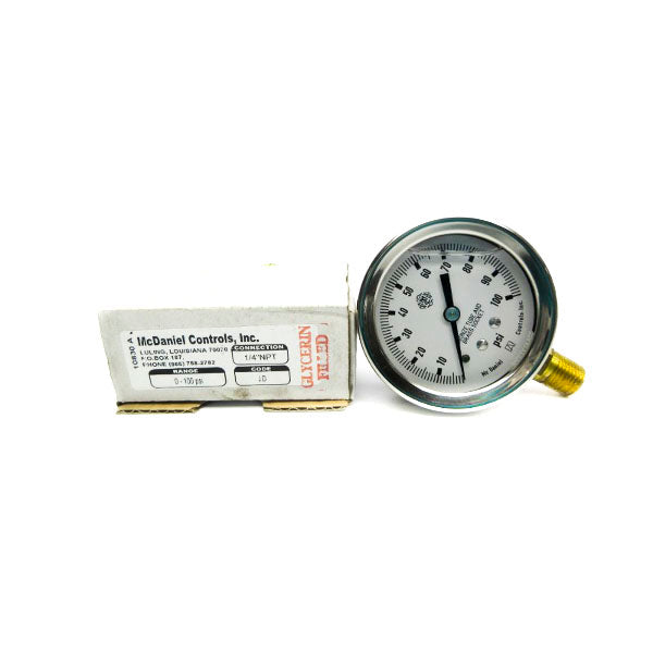 MCDANIEL CONTROLS JD 0-100PSI 1/4" NSMP