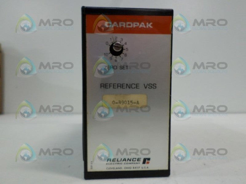 RELIANCE ELECTRIC 0-49015-A CARDPAK REFERENCE VSS (AS PICTURED)  NSNP