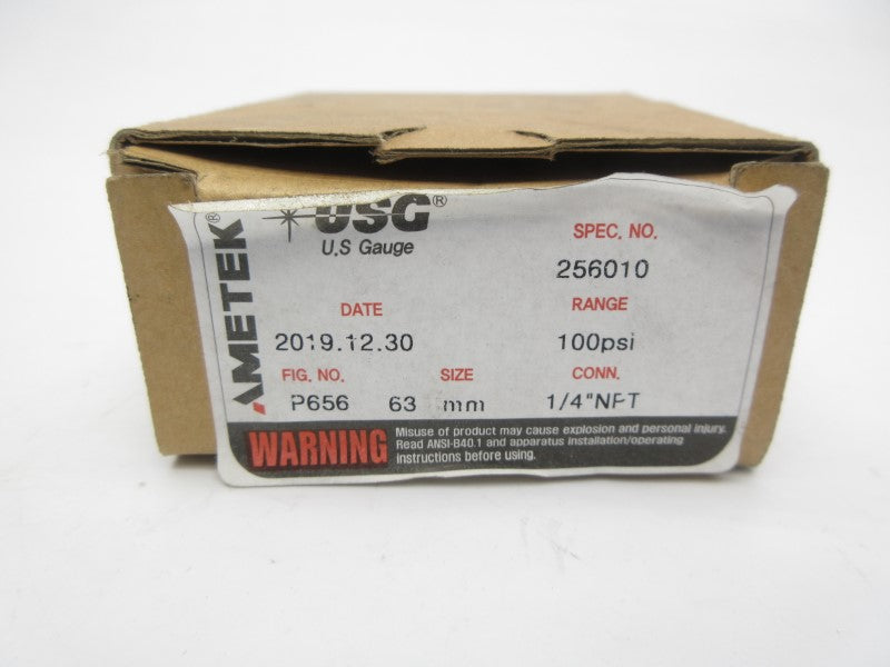 AMETEK 256010 P656 100PSI 1/4" NSMP