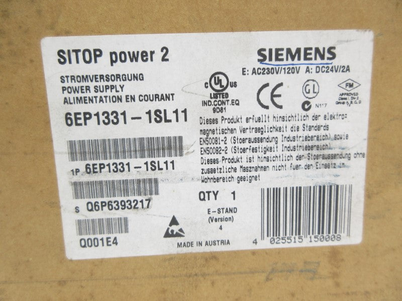 SIEMENS 6EP1331-1SL11 NSMP