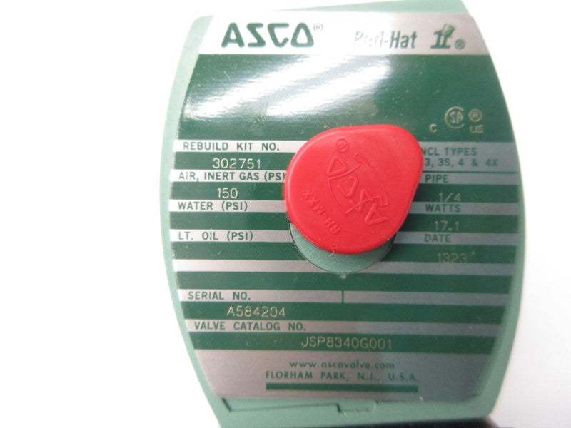 ASCO JSP8340G001 110/120V 150PSI 1/4" NSNP
