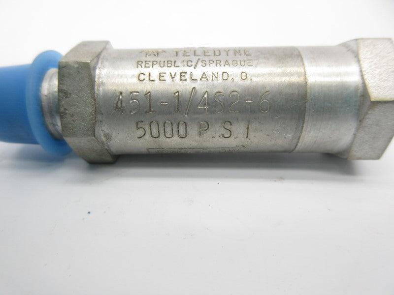 TELEDYNE 451-1/4S2-6 5000PSI NSNP
