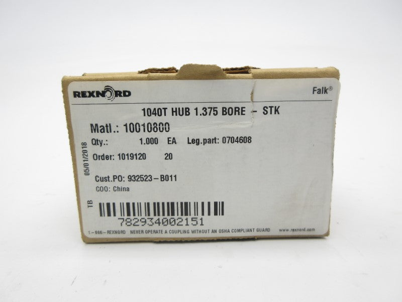 REXNORD 10010800 0704608 1040T 1.375" NSMP