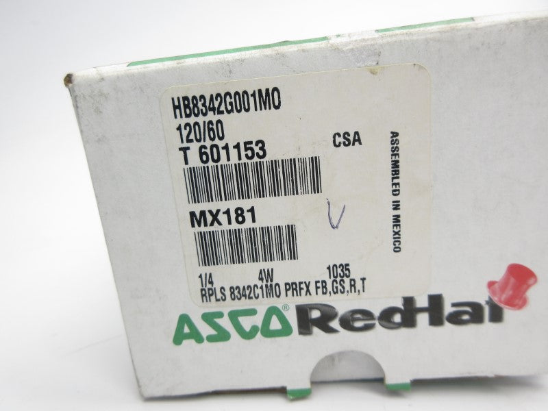 ASCO HB8342G001MO 120V 125PSI 1/4" NSMP