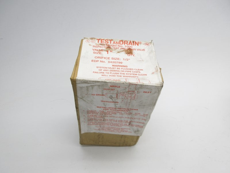 TEST AND DRAIN 1000 1" NSFS