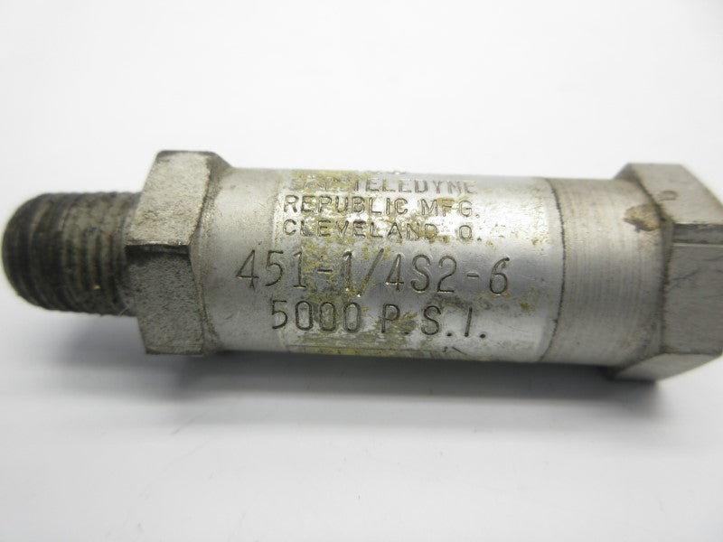 TELEDYNE 451-1/4S2-6 5000PSI UNMP