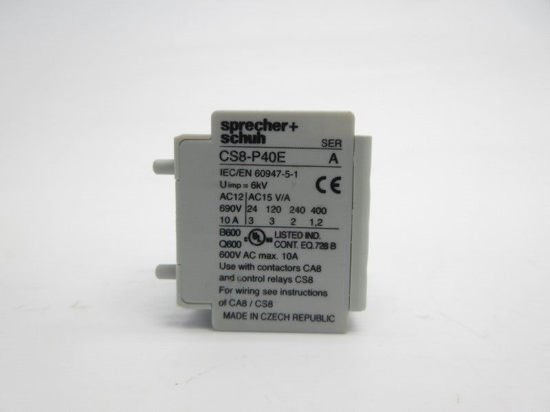 SPRECHER+SCHUH CS8-P40E SER. A 690V 10A NSNP