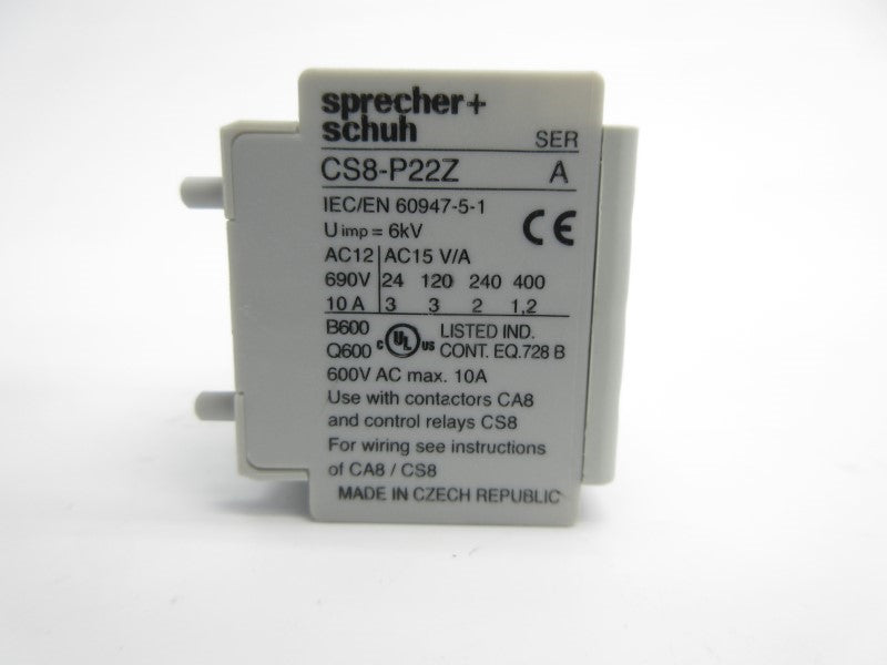 SPRECHER+SCHUH CS8-P22Z SER. A 690V 10A NSNP
