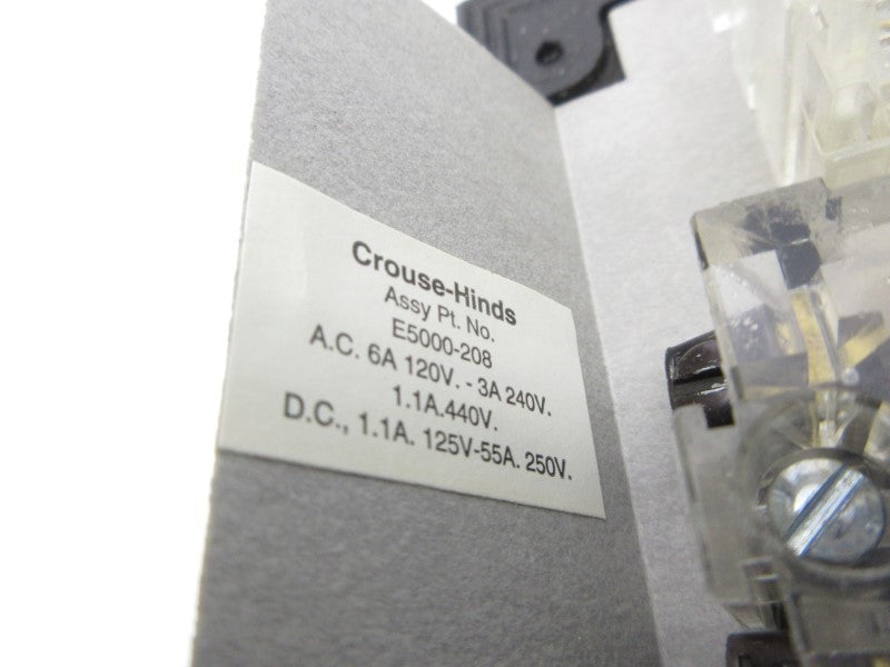 CROUSE HINDS E5000-208 440V 1.1A NSMP