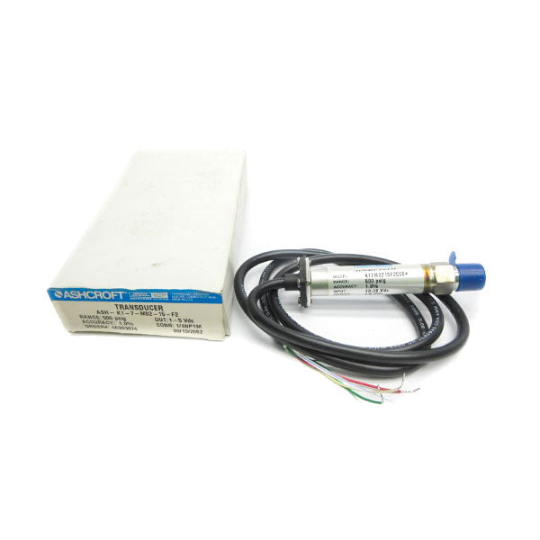ASHCROFT ASH-K1-7-M02-15-F2 10-36VDC 500PSI 1/4" NSMP