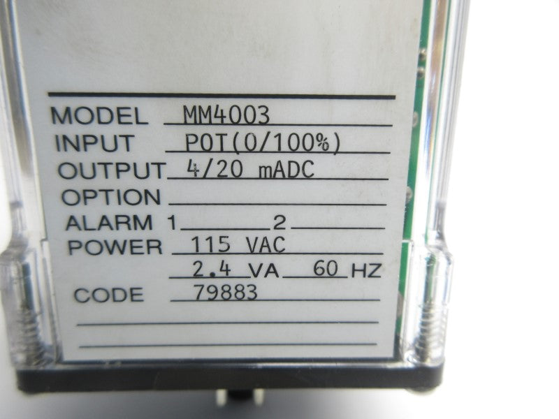 WILKERSON INSTRUMENT MM4003 115VAC NSNP