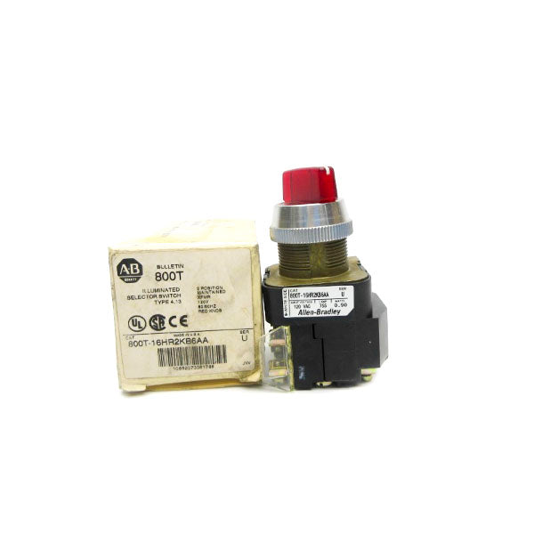 ALLEN BRADLEY 800T-16HR2KB6AA SER. U 120V (AS PICTURED) (WH) NSMP
