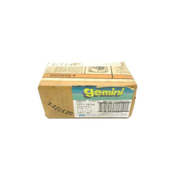 GEMINI 27 66243528785 (PKG OF 20) NSFS