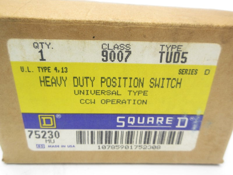 SQUARE D 9007TUD5 SER. D 600VAC 30A NSMP