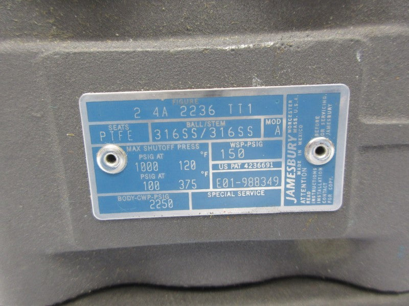JAMESBURY 24A2236TT1 1000PSI NSNP