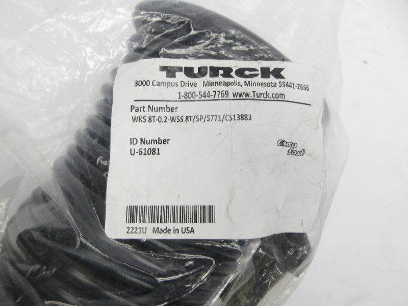 TURCK WKS8T-0.2-WSS8T/SP/S771/CS13883 U-61081 NSMP