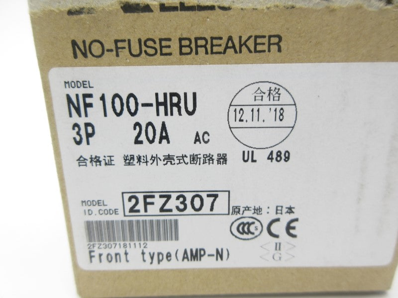 MITSUBISHI ELECTRIC NF100-HRU3020 500VAC 20A NSMP
